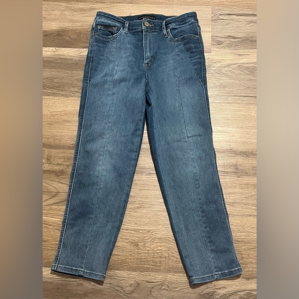 Sanctuary Denim High Rise Modern Straight Crop Jeans